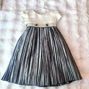 Cinderella - Girls Formal Dress Beaded Pearls & Gems - 2T